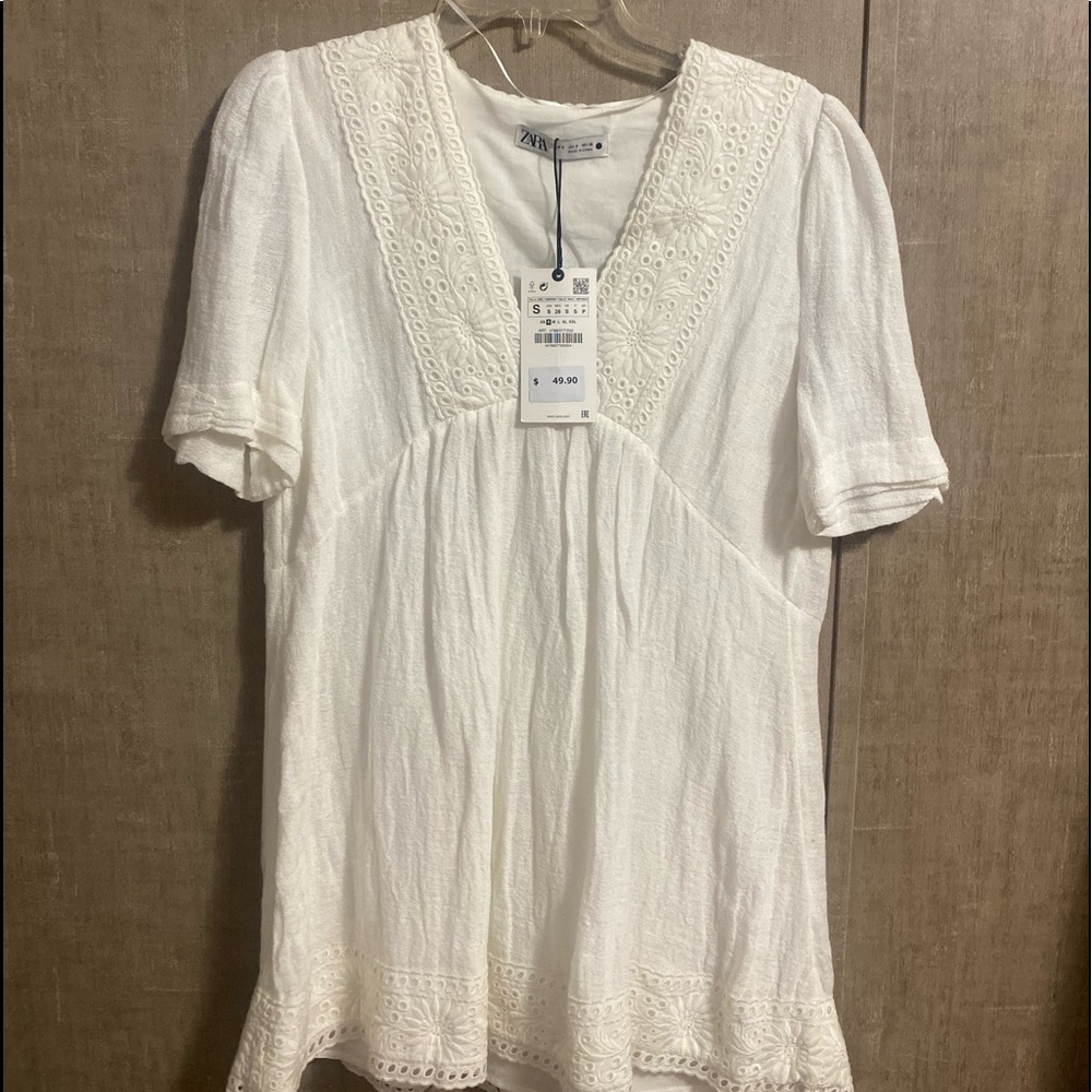 Zara white dress